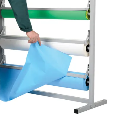 Vestil PDS-3-36 paper dispenser stand shown from an alternate angle