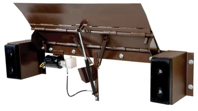 Vestil Steel Electric Edge-O-Dock Leveler 17-1/2 In. x 99 In. x 27-1/2 In. 20,000 Lb. Capacity Brown