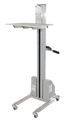 Vestil PEL-88A-D3 powered quick lift shown from an alternate angle