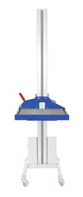 Vestil PEL-CONV powered quick lift shown from an alternate angle
