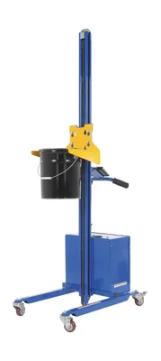 Vestil PEL-PL-5 powered quick lift shown from an alternate angle