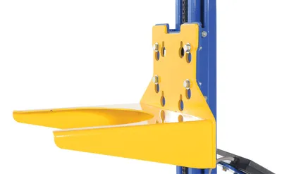 Vestil PEL-PL-5 powered quick lift shown from an alternate angle