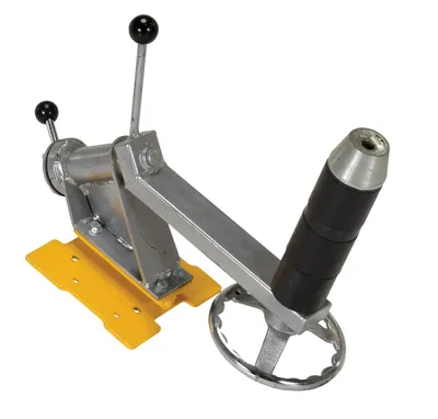 Vestil PEL-RR powered quick lift shown from an alternate angle