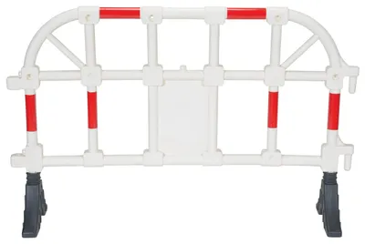 Vestil PHR-W plastic interlocking barrier shown from an alternate angle
