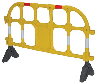 Vestil PHR-Y plastic interlocking barrier shown from an alternate angle
