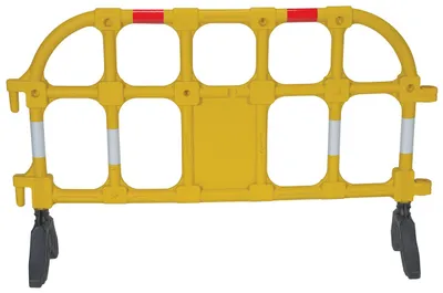 Vestil PHR-Y plastic interlocking barrier shown from an alternate angle