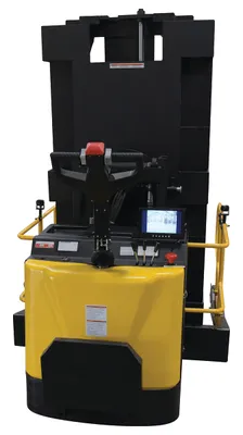 Vestil PI-P-SL-3000-3276 portable pallet inverter shown from an alternate angle