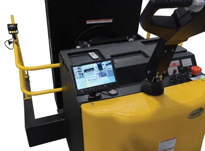 Vestil PI-P-SL-3000-4088 portable pallet inverter shown from an alternate angle