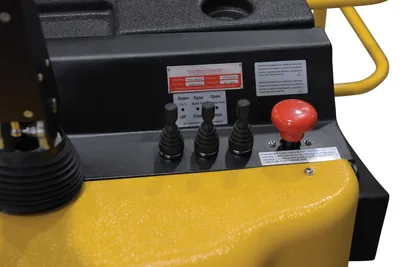 Vestil PI-P-SL-3000-4088 portable pallet inverter shown from an alternate angle