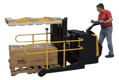 Vestil PI-P-SL-3000-4088 portable pallet inverter shown from an alternate angle
