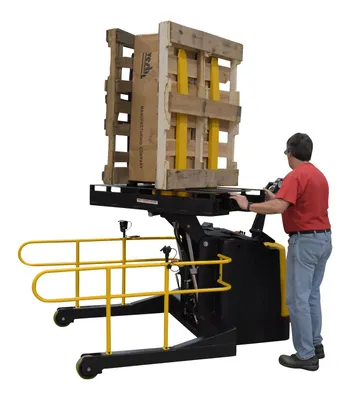 Vestil PI-P-SL-3000-4088 portable pallet inverter shown from an alternate angle