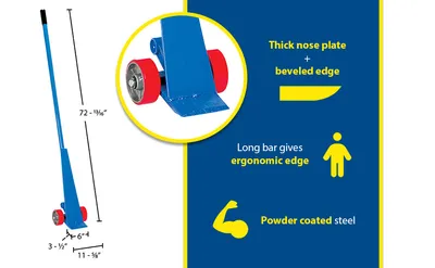 Vestil PLB/S-6 pry-lever bar feature highlights