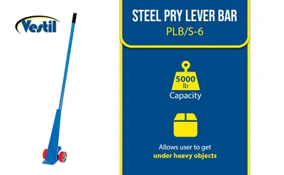 Vestil PLB/S-6 pry-lever bar feature highlights