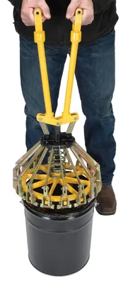 Vestil PLC-5 steel pail lid closing tool shown from an alternate angle