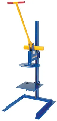 Vestil PLC-P-FM pail lid closing press shown from an alternate angle