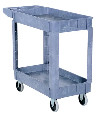 Vestil PLSC-2-1731 plastic utility service cart