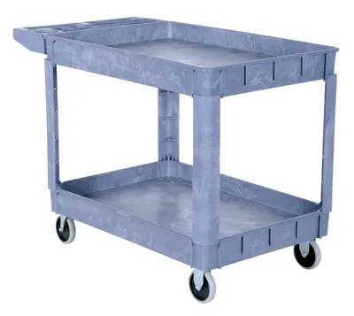 Vestil PLSC-2-2436 plastic utility service cart