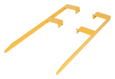 Vestil Steel Pallet Master Fork Extensions 7 In. x 48 In. Yellow