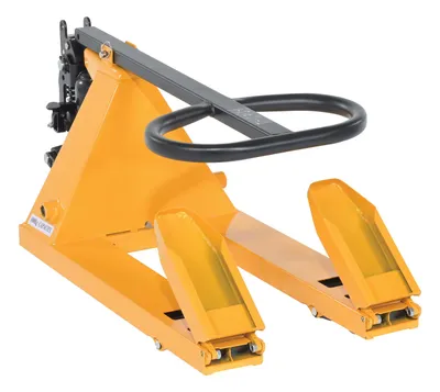 Vestil PM1-1532-MINI-FD mini hand pallet truck shown from an alternate angle