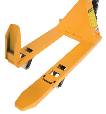 Vestil PM1-1532-MINI-FD mini hand pallet truck shown from an alternate angle