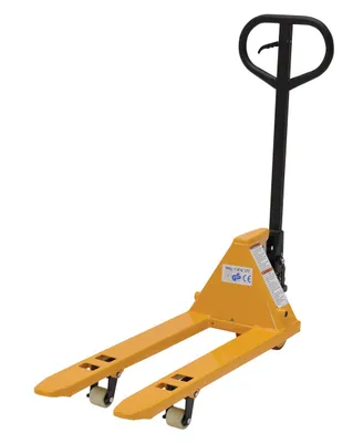 Vestil PM1-1532-MINI mini hand pallet truck shown from an alternate angle