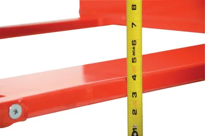 Vestil PM2-3344-SLP super low profile pallet truck shown from an alternate angle