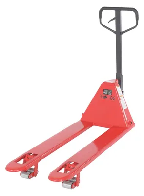 Vestil PM4-2148-LP low profile pallet truck shown from an alternate angle