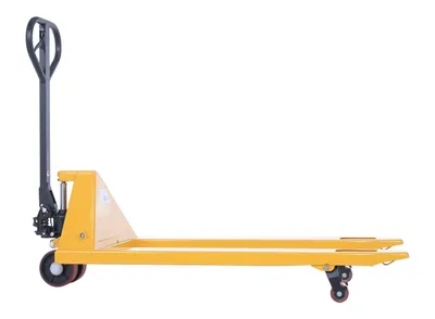 Vestil PM4-2748-E economy hand pallet truck shown from an alternate angle