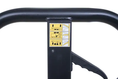 Vestil PM4-2748-E economy hand pallet truck shown from an alternate angle
