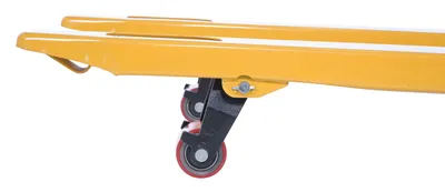 Vestil PM4-2748-E economy hand pallet truck shown from an alternate angle
