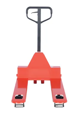 Vestil PM4-2748-LP low profile pallet truck shown from an alternate angle