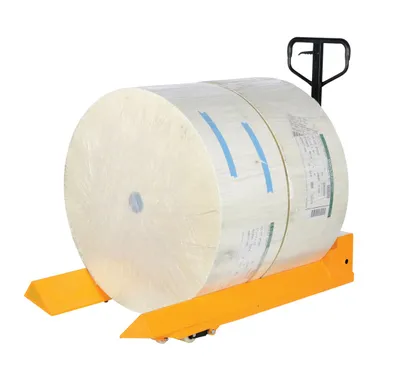 Vestil PM4-3348-RL roll pallet truck shown from an alternate angle