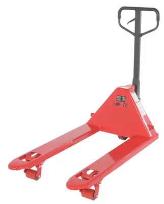 Vestil PM5-2742 full featured pallet truck shown from an alternate angle