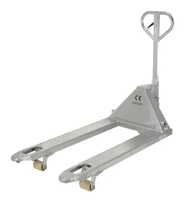 Vestil PM5-2748-S-G specialized pallet truck shown from an alternate angle