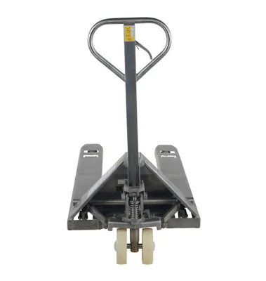 Vestil PM5-2748-SS specialized pallet truck shown from an alternate angle