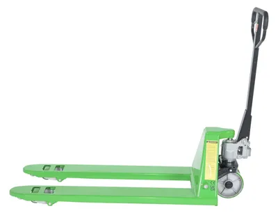 Vestil PM5-PGL-2048 manual pallet truck (pegasolift) shown from an alternate angle