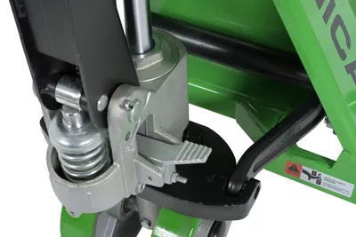 Vestil PM5-PGL-2048 manual pallet truck (pegasolift) shown from an alternate angle