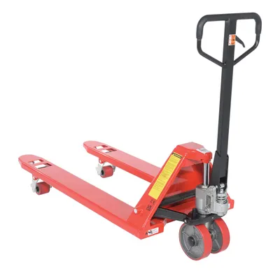 Vestil PM5-PGL-2748 manual pallet truck (pegasolift) shown from an alternate angle