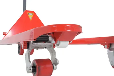 Vestil PM5-PGL-2748 manual pallet truck (pegasolift) shown from an alternate angle