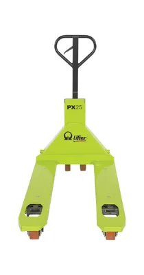 Vestil PMC-PM5-2748-SCL pallet truck with digital scale (pramac) shown from an alternate angle