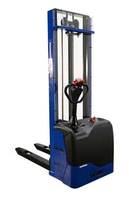 Vestil PMC-S-FF-137 manual & electric stackers (pramac) shown from an alternate angle