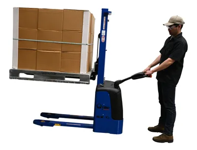 Vestil PMC-SNM-FF-62 manual & electric stackers (pramac) shown from an alternate angle