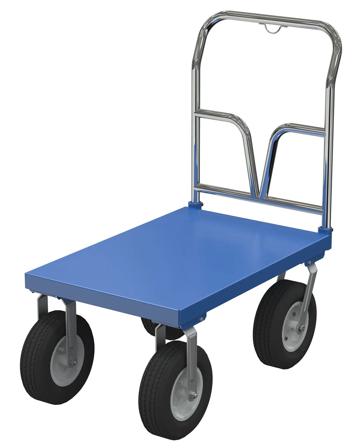 Vestil PNU-2436 pneumatic tire steel platform truck