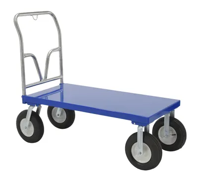 Vestil PNU-2448 pneumatic tire steel platform truck