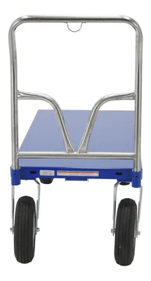 Vestil PNU-2448 pneumatic tire steel platform truck shown from an alternate angle