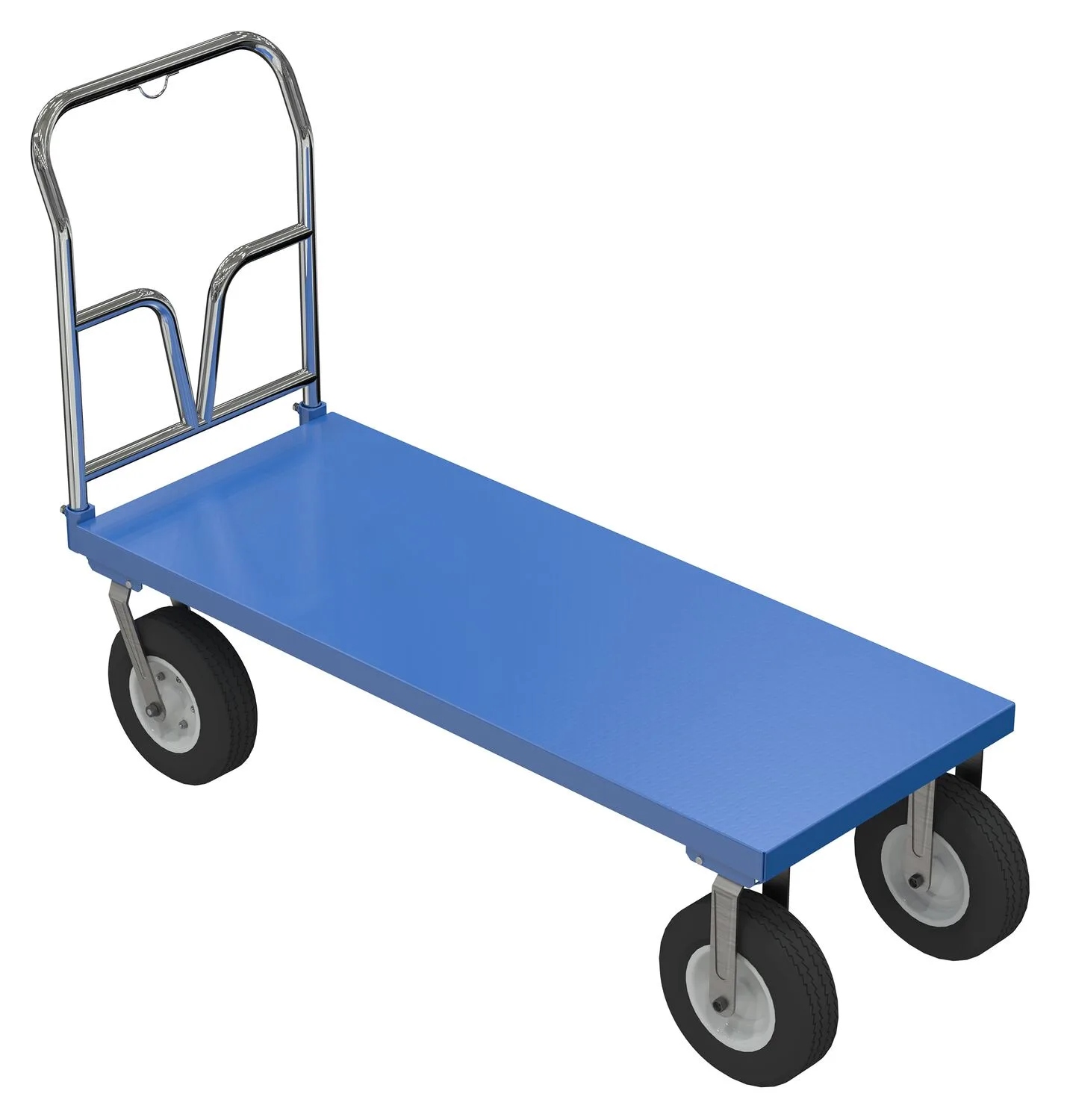 Vestil PNU-2460 pneumatic tire steel platform truck