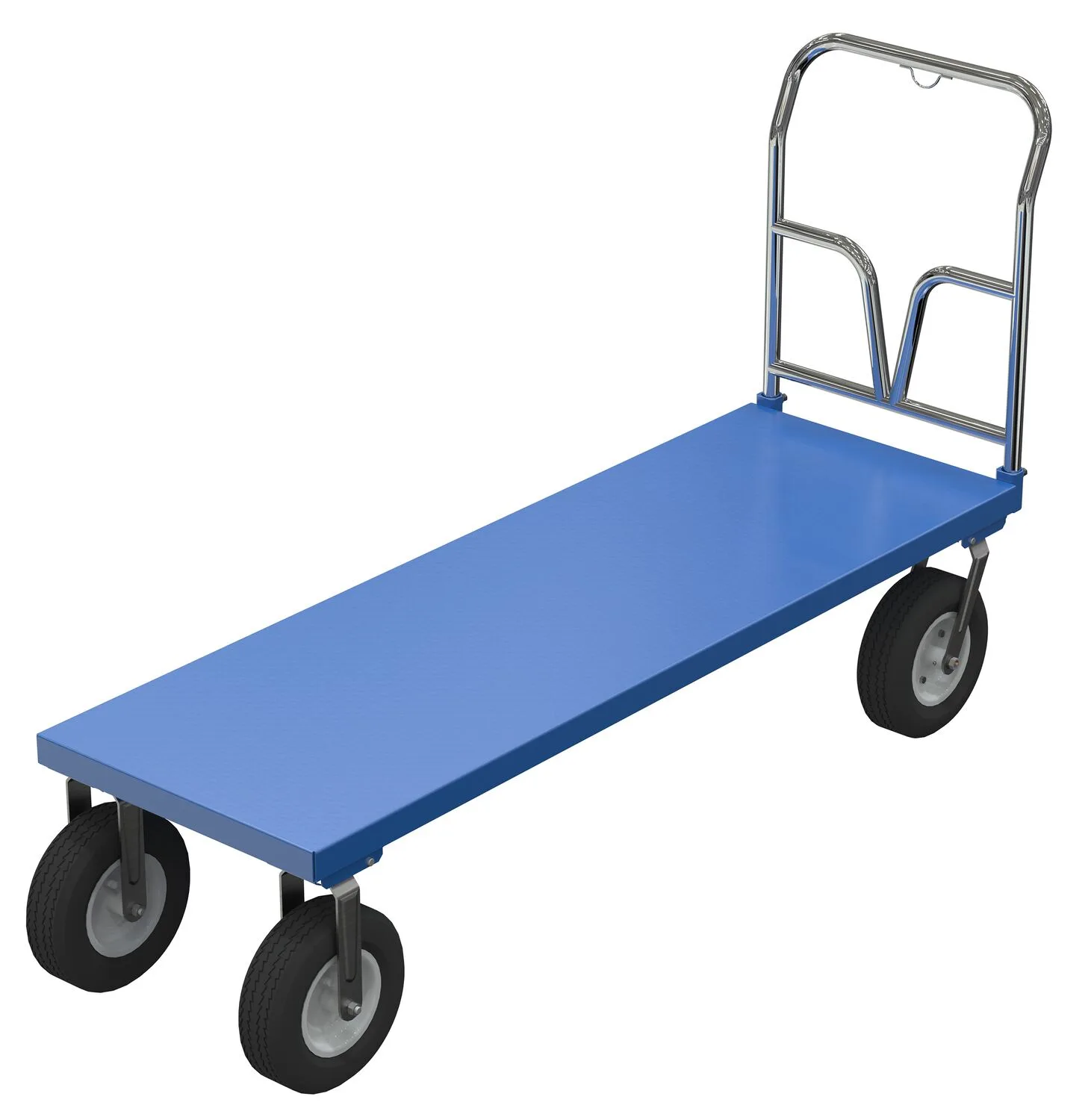 Vestil PNU-2472 pneumatic tire steel platform truck