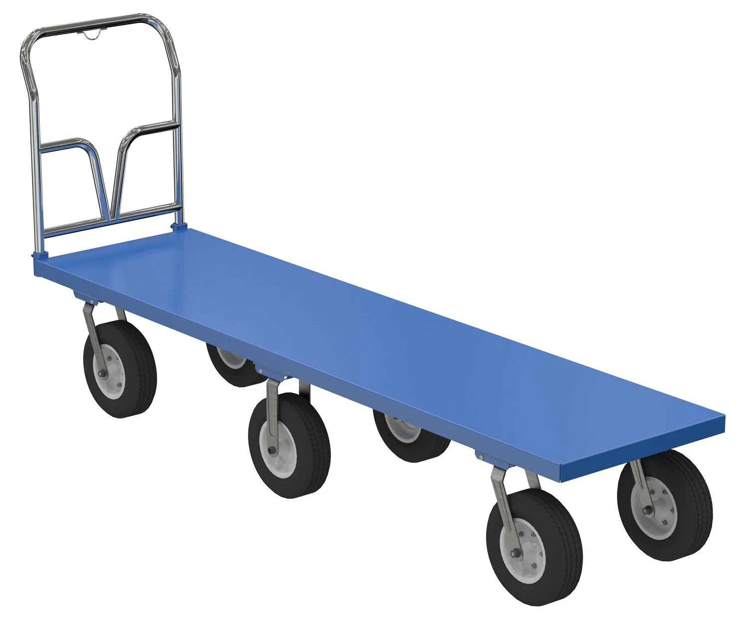 Vestil PNU-2496 pneumatic tire steel platform truck