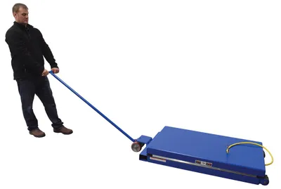 Vestil PORTABLE-SEMI options for electric hydraulic equipment shown from an alternate angle