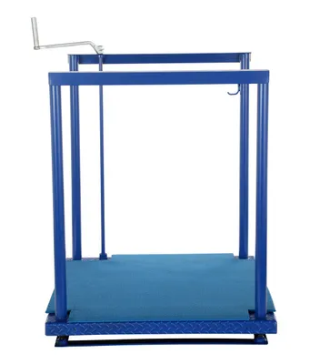 Vestil POS-3636-MAT posi-crank worker platform shown from an alternate angle